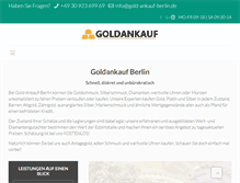 Tablet Screenshot of gold-ankauf-berlin.de